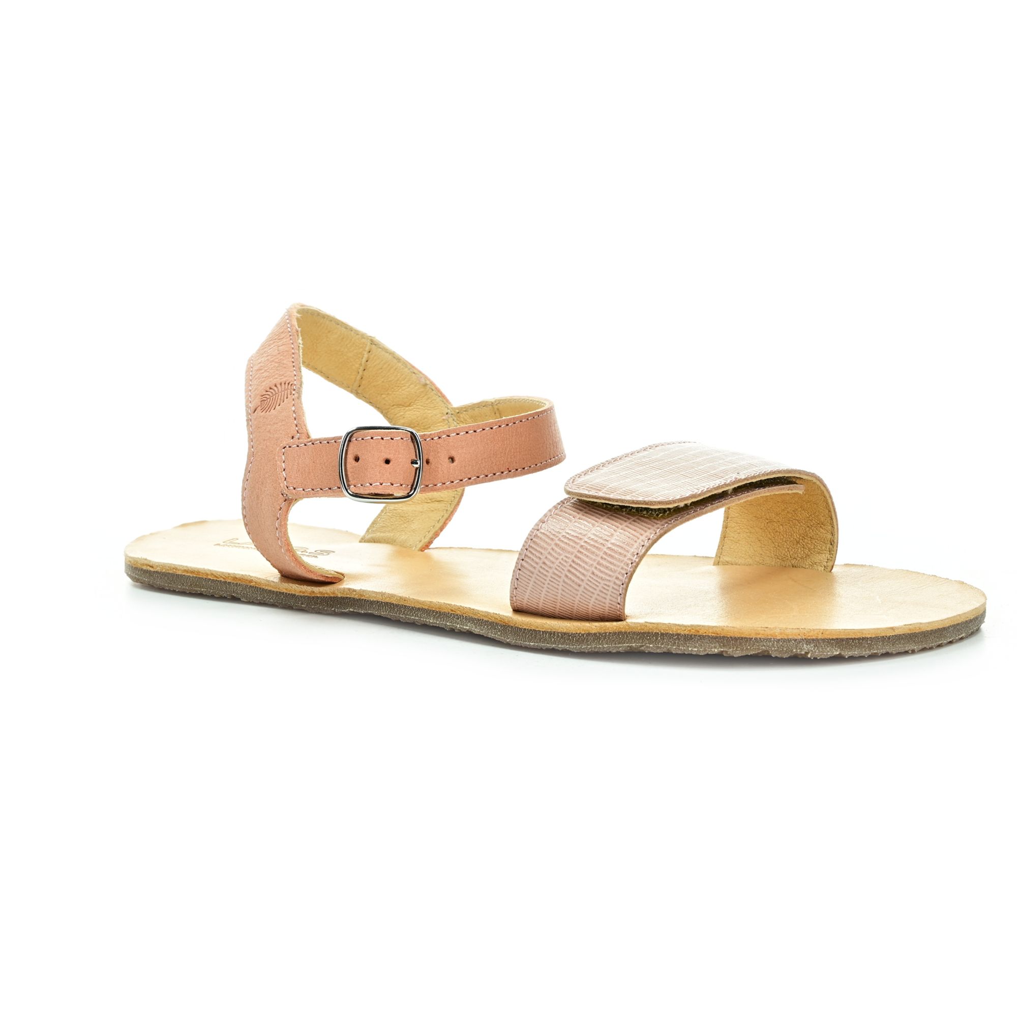Levně Lang.s by Tikki shoes Hera Pink barefoot sandály