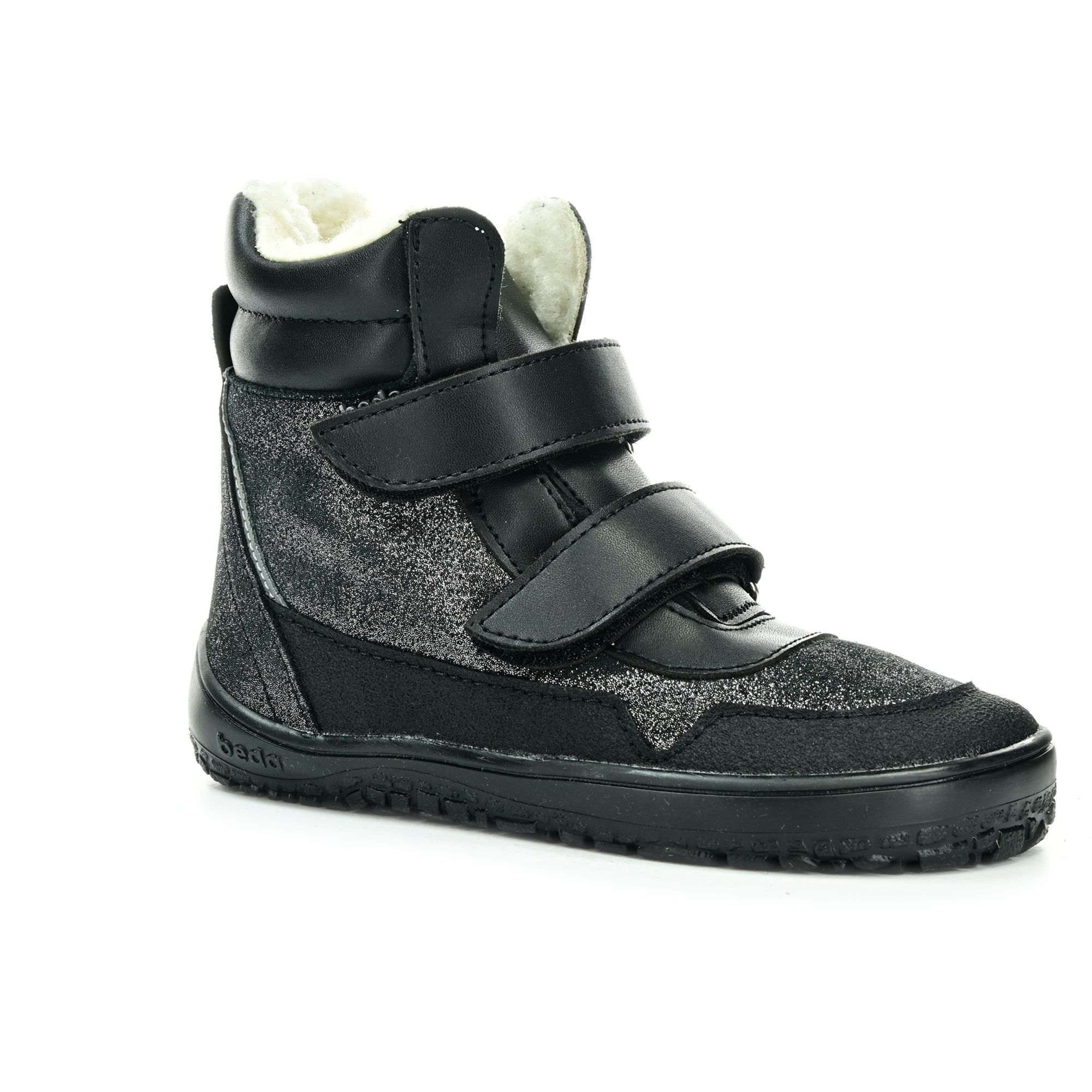 Levně Beda Black Shine zimní barefoot boty (BFN 170070/W/MK/SO)