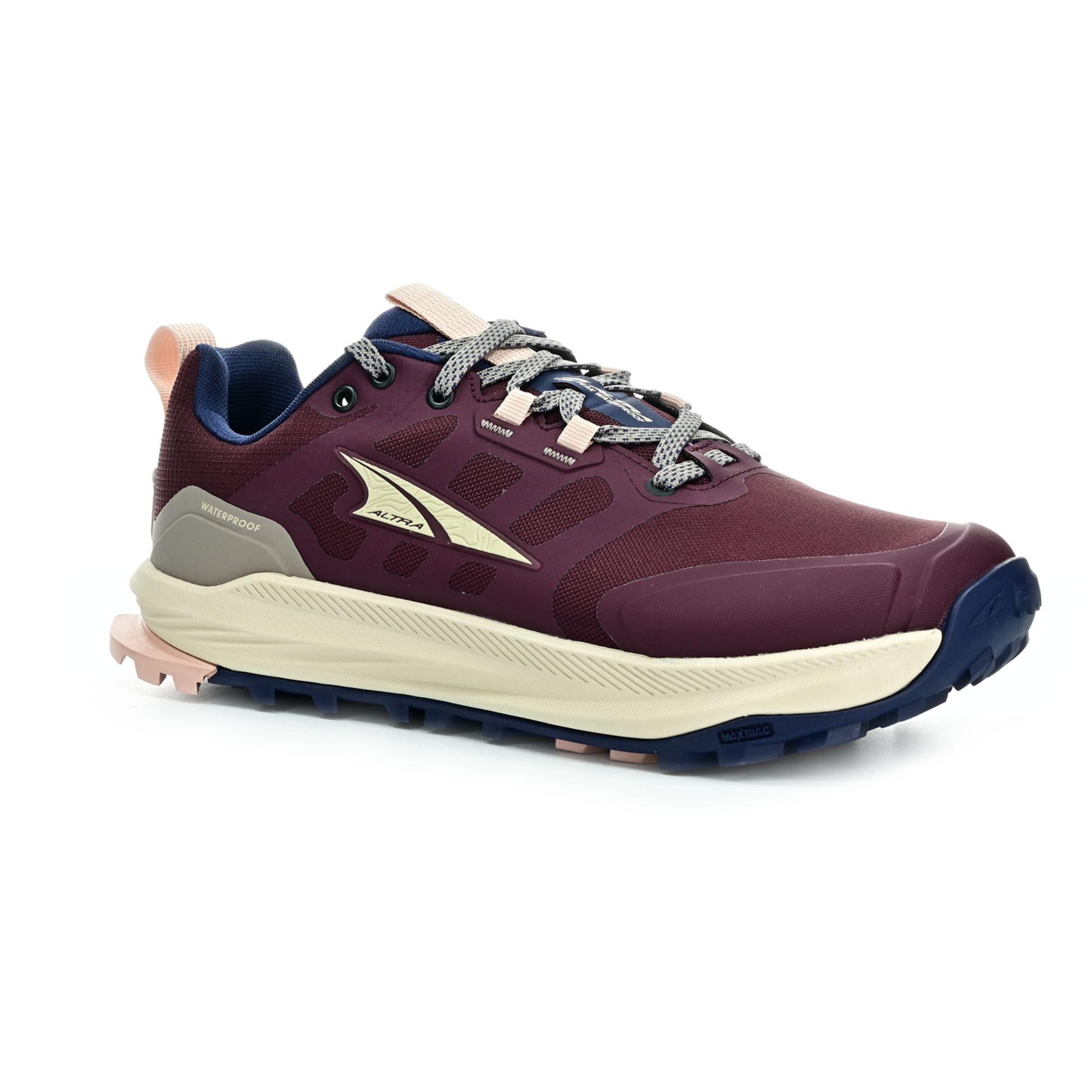 Levně Altra Lone Peak 9 WP Low Maroon dámské sportovní tenisky