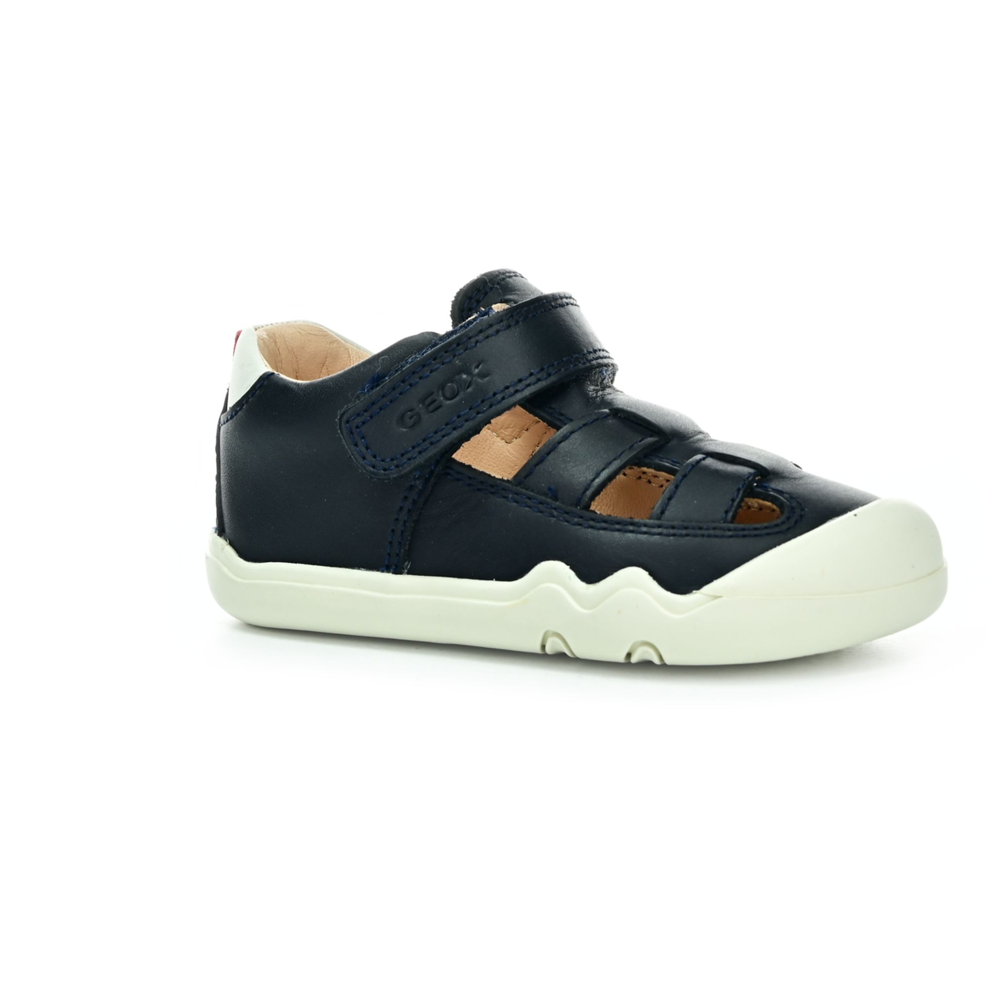 Levně Geox Steppieup Navy/White barefoot sandály