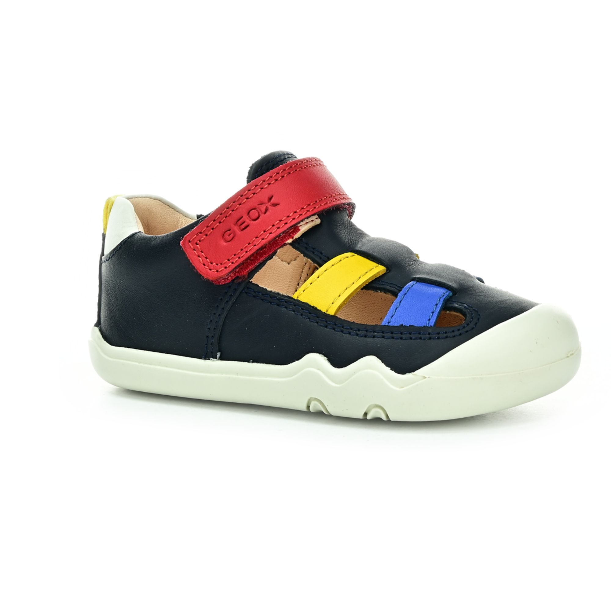 Levně Geox Steppieup Navy/Multicolor barefoot sandály