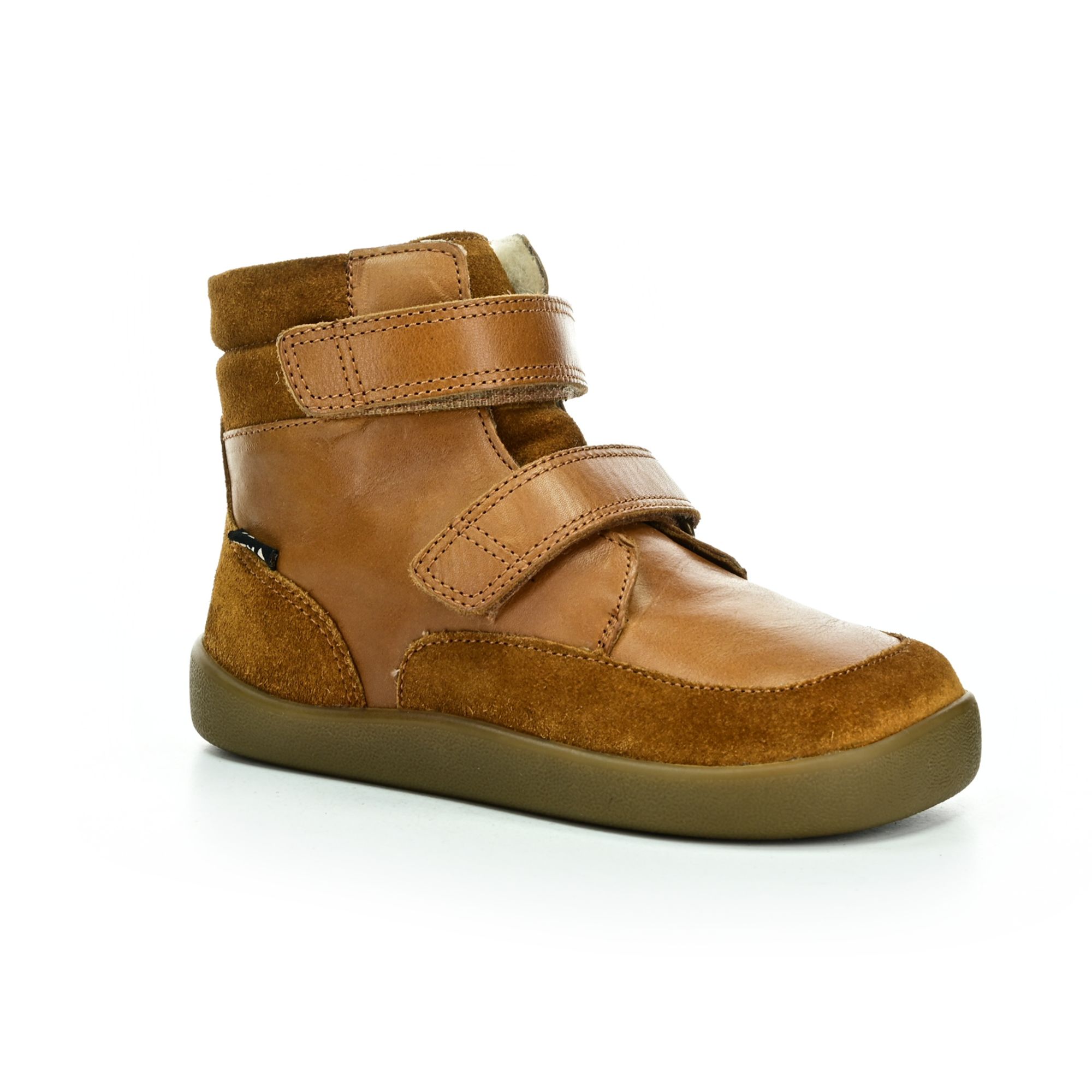 Bundgaard Basil Cognac zimní barefoot boty