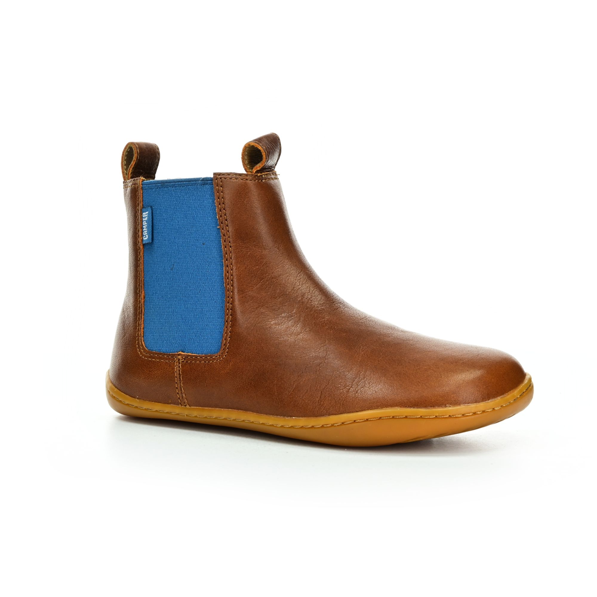Levně Camper Twins K900326-007 Sarda Igar Brown celoroční kotníkové barefoot boty