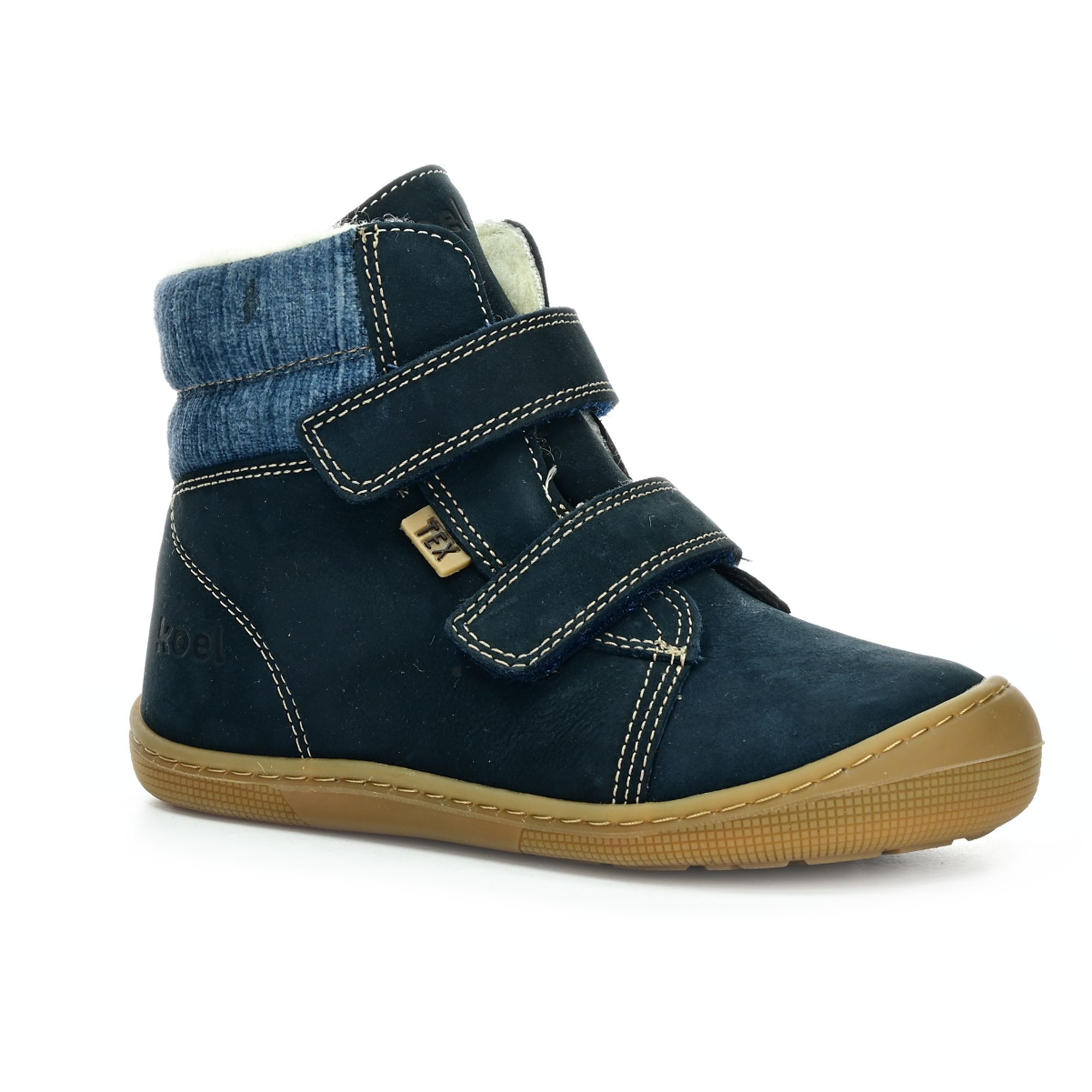 Levně Koel Dean Tex Wool Blue zimní barefoot boty
