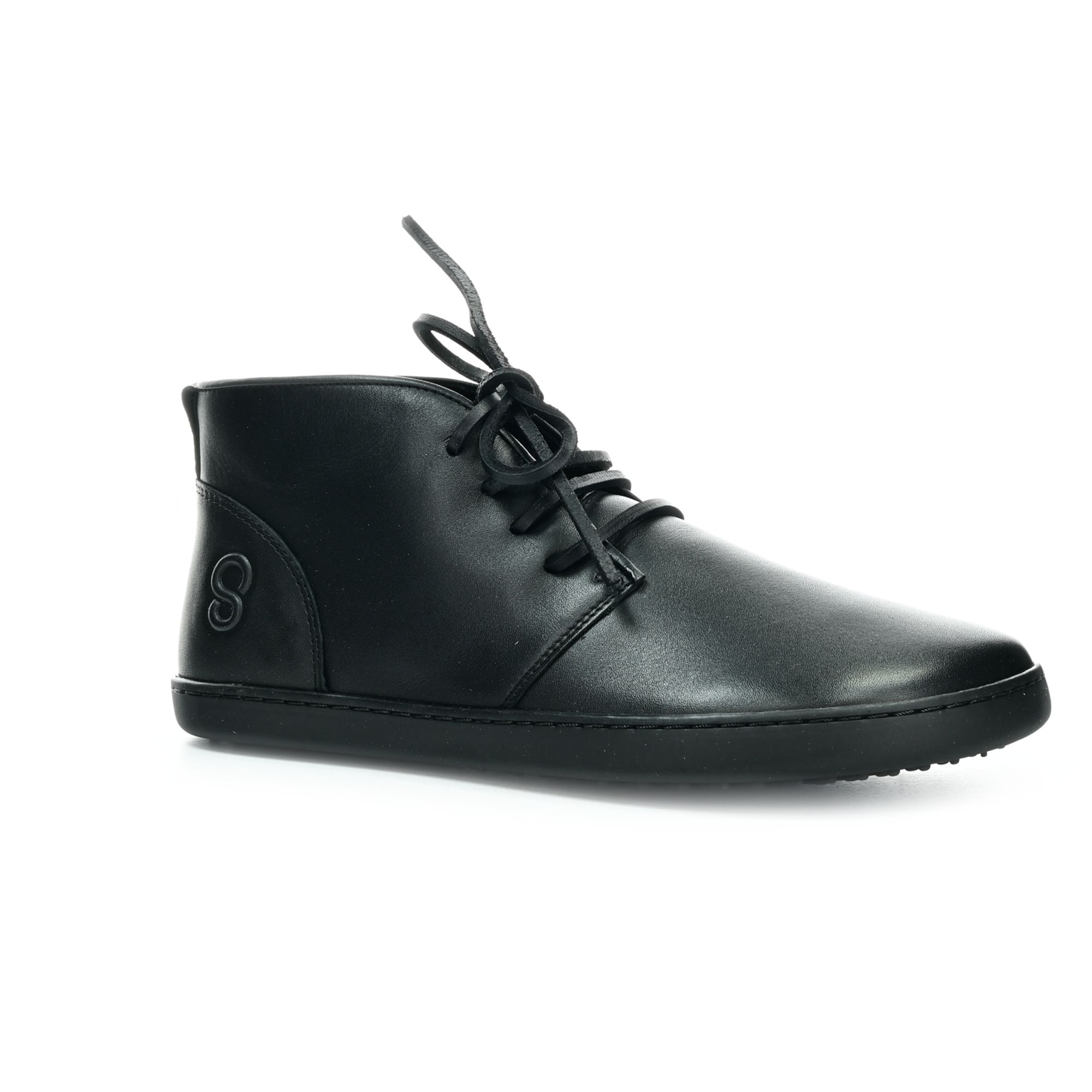 Levně Shapen Berry Black celoroční kotníkové barefoot boty