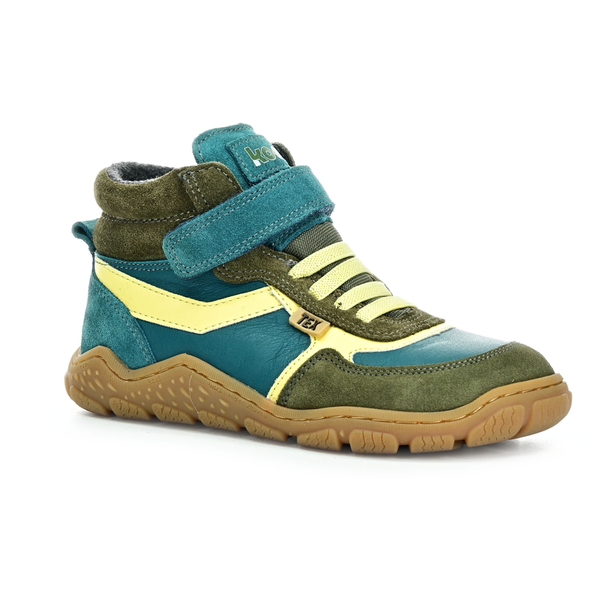 Levně Koel Rami Tex Turquoise zimní barefoot boty