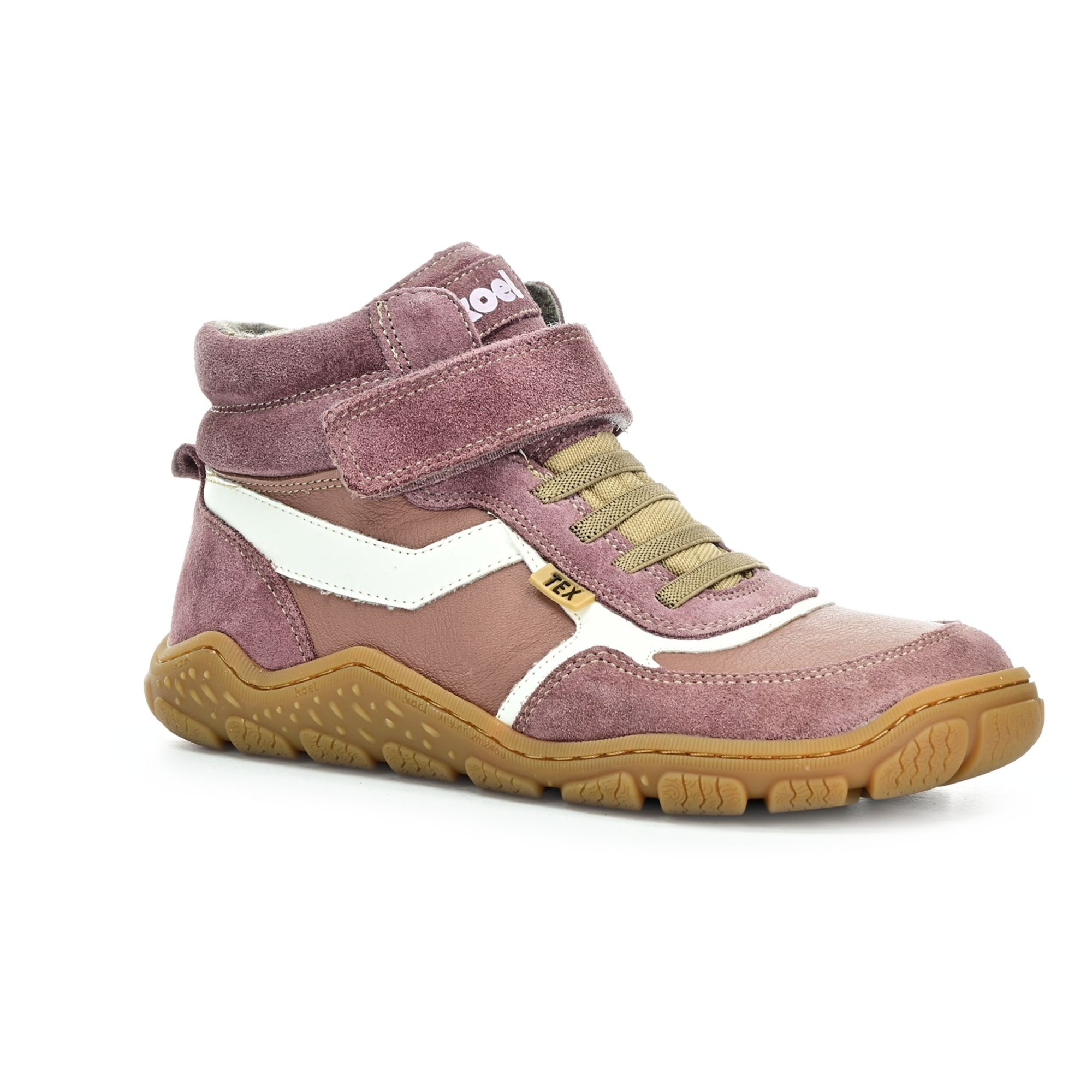 Levně Koel Rami Tex Old Pink zimní barefoot boty