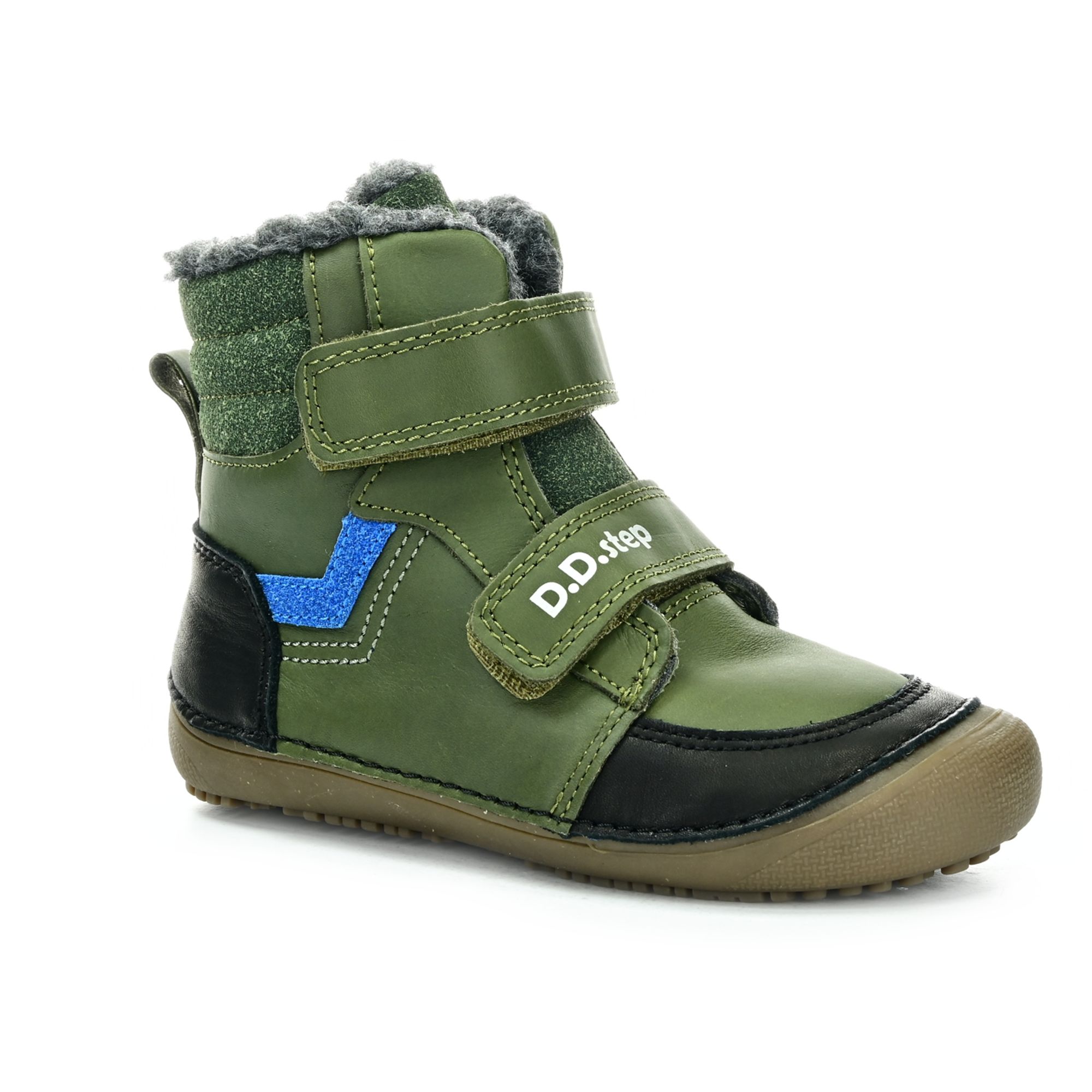 Levně D.D.Step W063-52804 Emerald zelené zimní barefoot boty