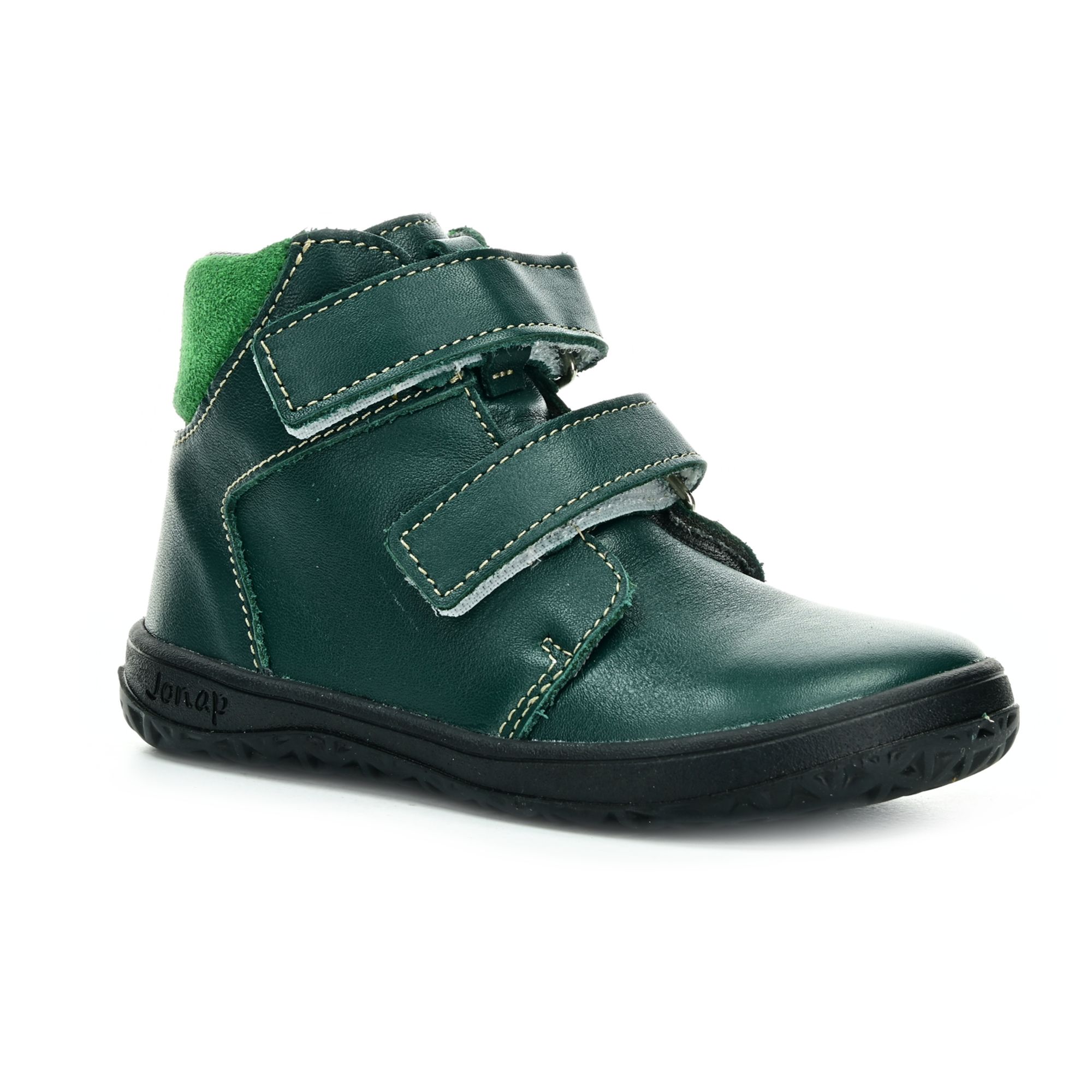 Levně Jonap B2MV zelené celoroční kotníkové barefoot boty