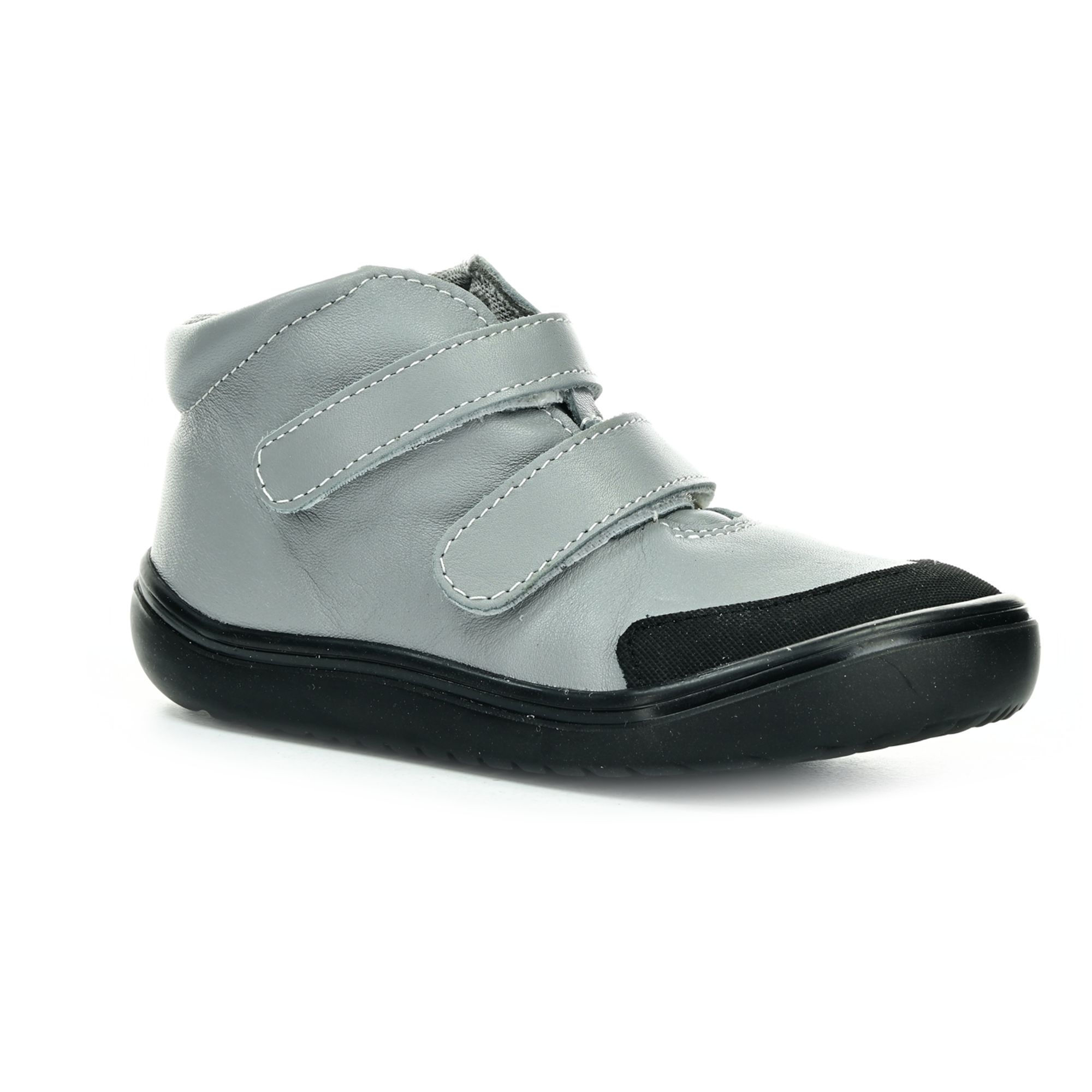 Levně Jonap Betty světlé šedé celoroční kotníkové barefoot boty
