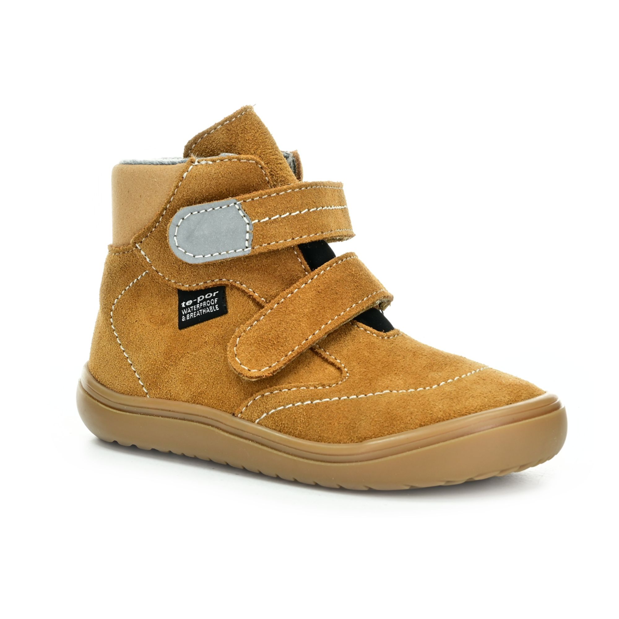 Levně Jonap B3 SV skořicové celoroční kotníkové barefoot boty
