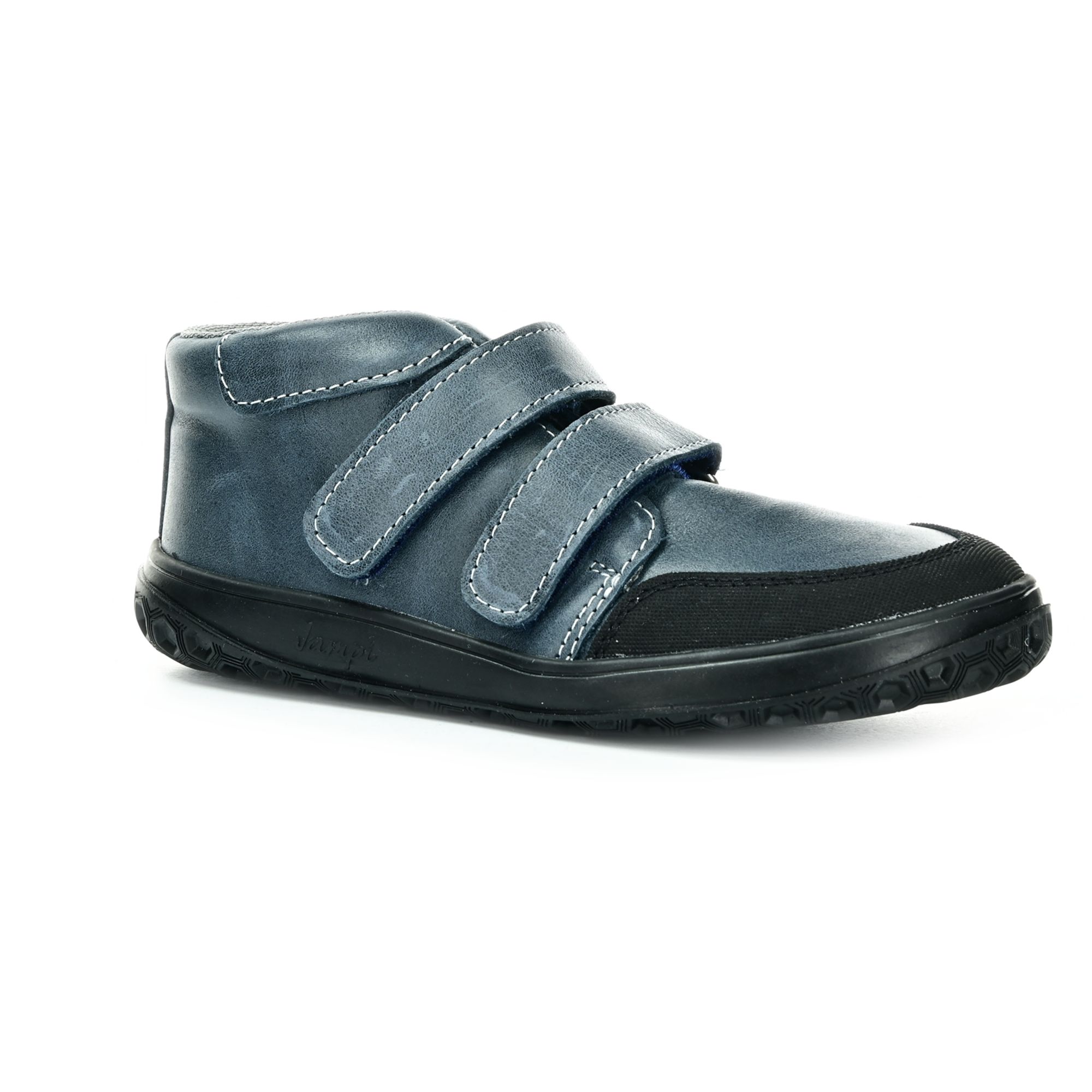 Levně Jonap Ella MV Modré celoroční kotníkové barefoot boty