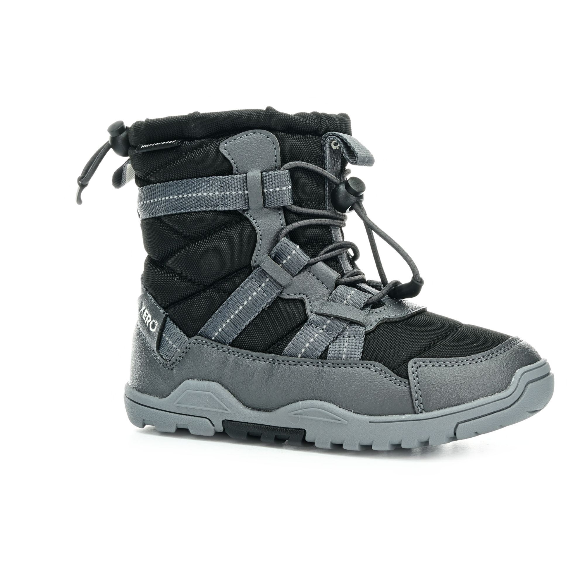 Levně Xero Shoes Alpine Pull-On Black černé dětské barefoot sněhule