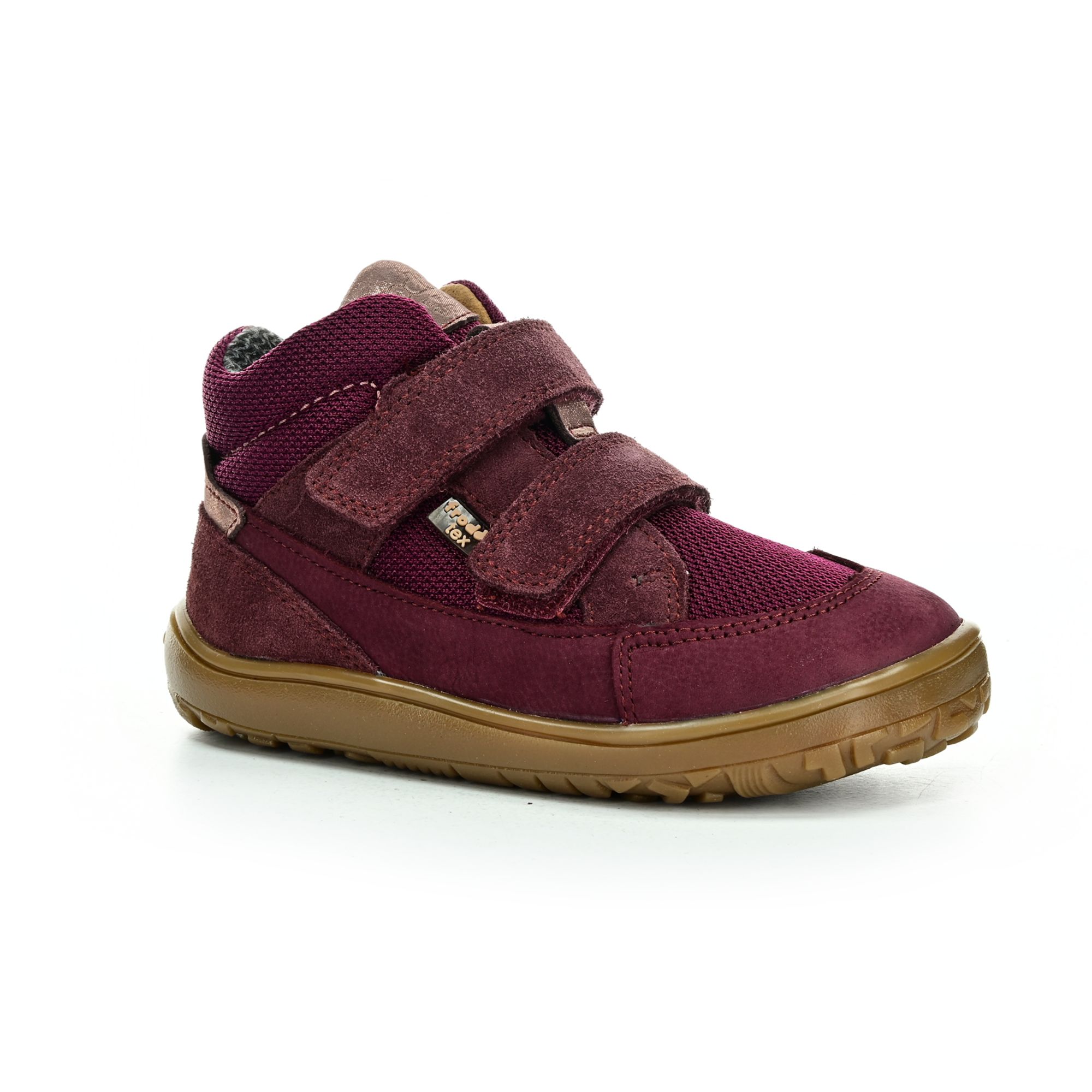 Levně Froddo UP TEX G3110268-7 Bordeaux celoroční kotníkové barefoot boty