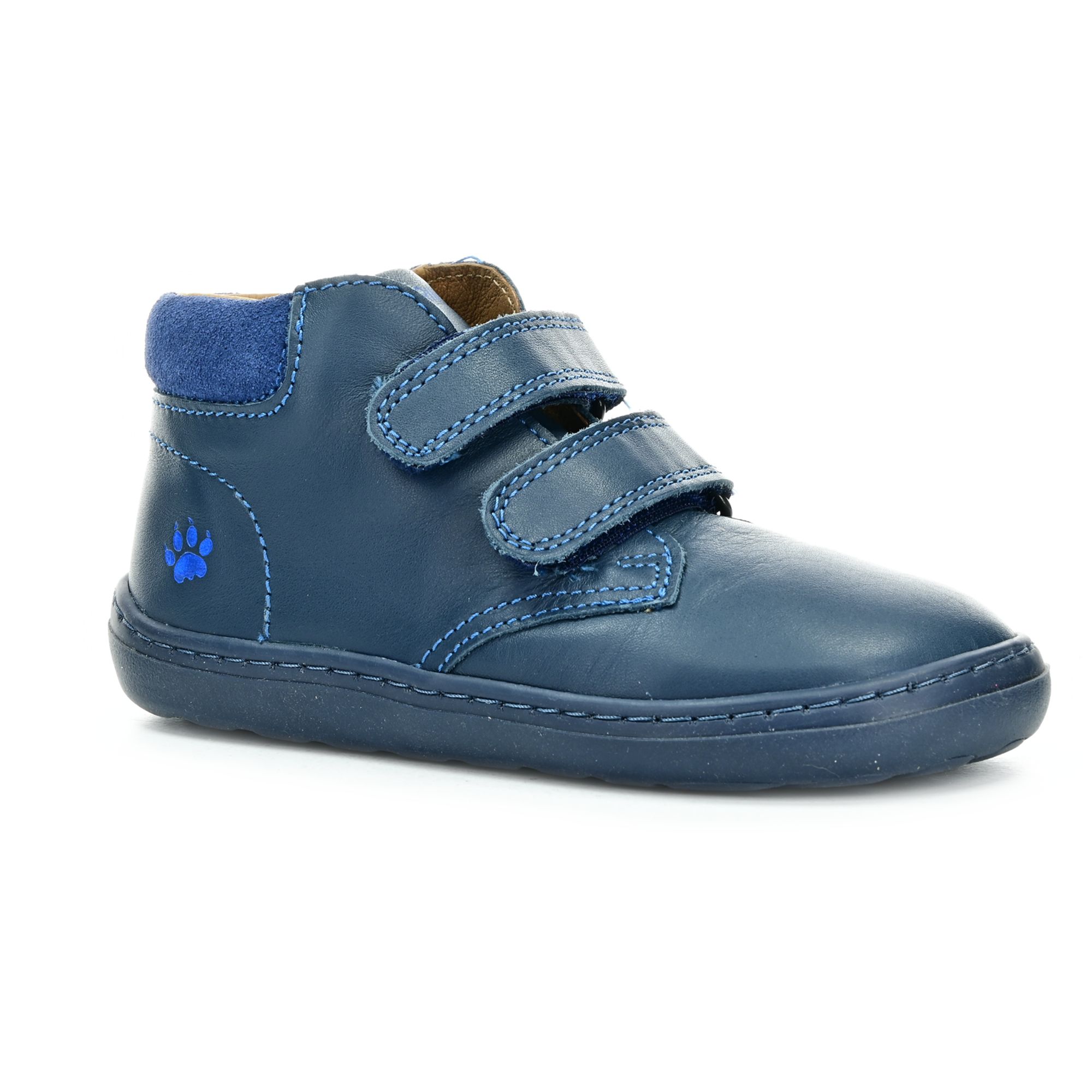 Levně Primigi Nappa Clou/Scam Blue celoroční kotníkové barefoot boty