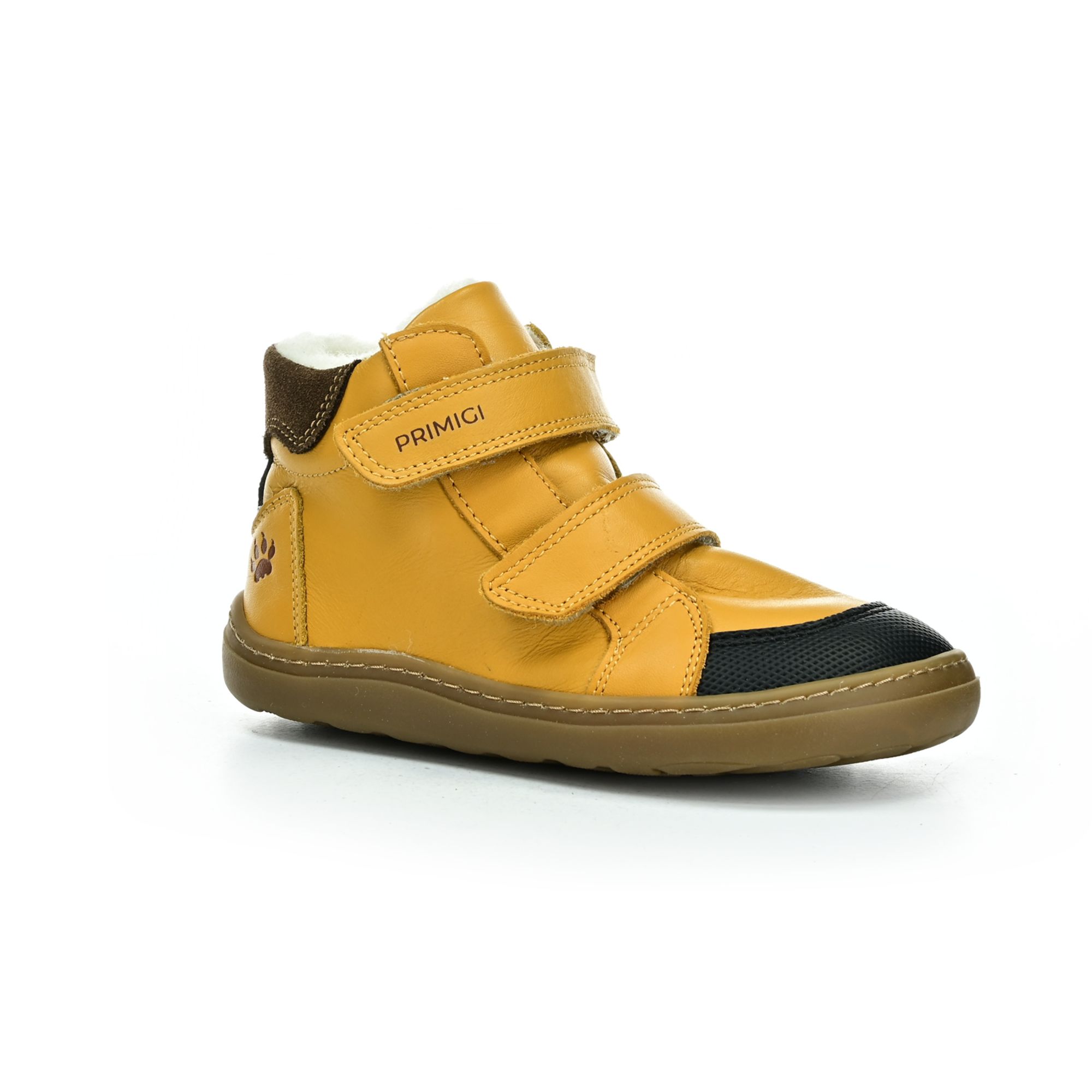 Levně Primigi Nappa Cloud/Gomma hnědé zimní barefoot boty