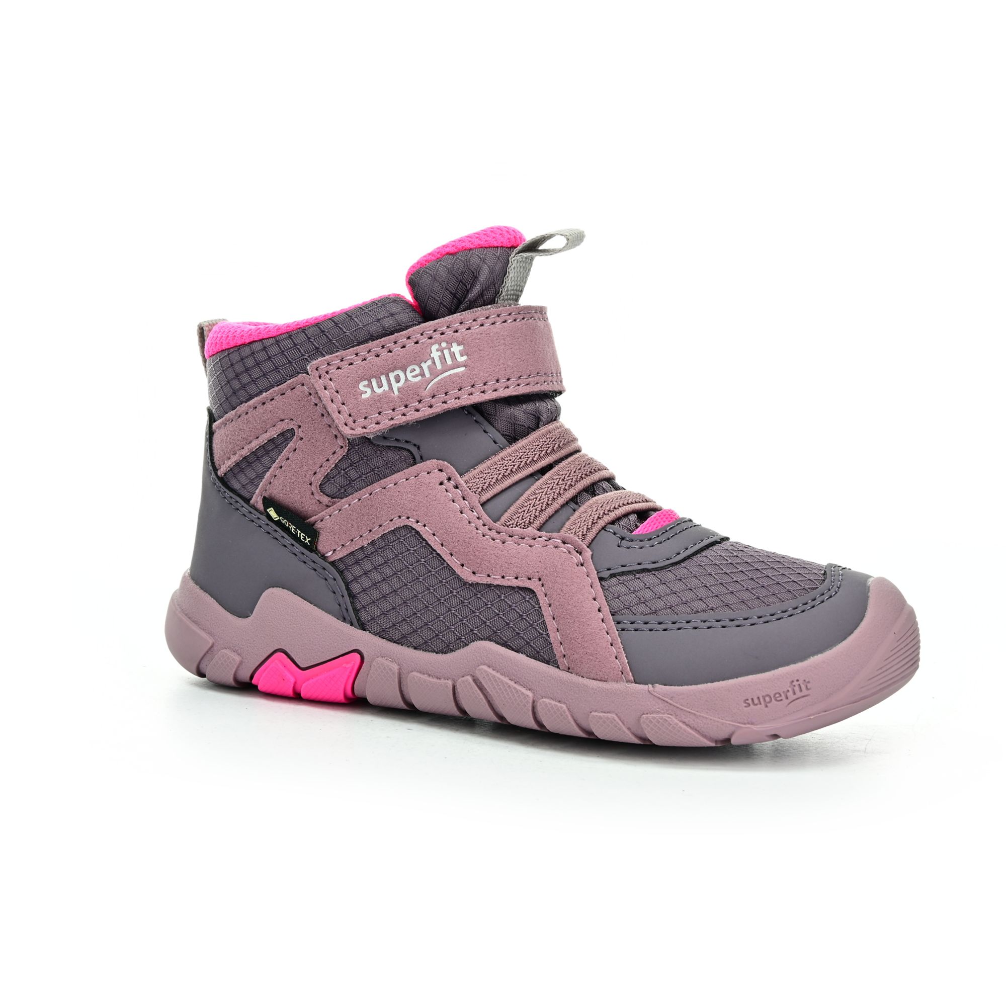 Levně Superfit Trace Lila/pink celoroční kotníkové barefoot boty