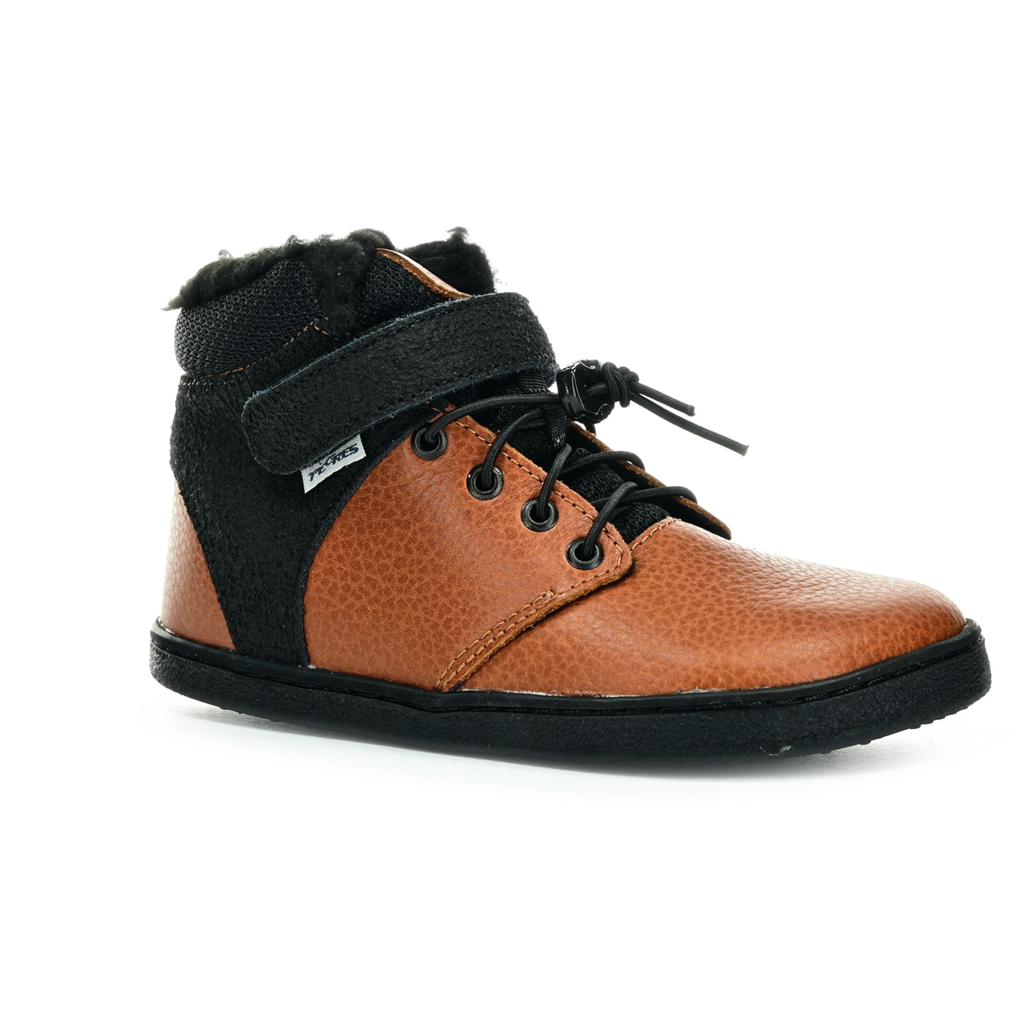 Levně Pegres BF40 0.1 hnědé zimní barefoot boty