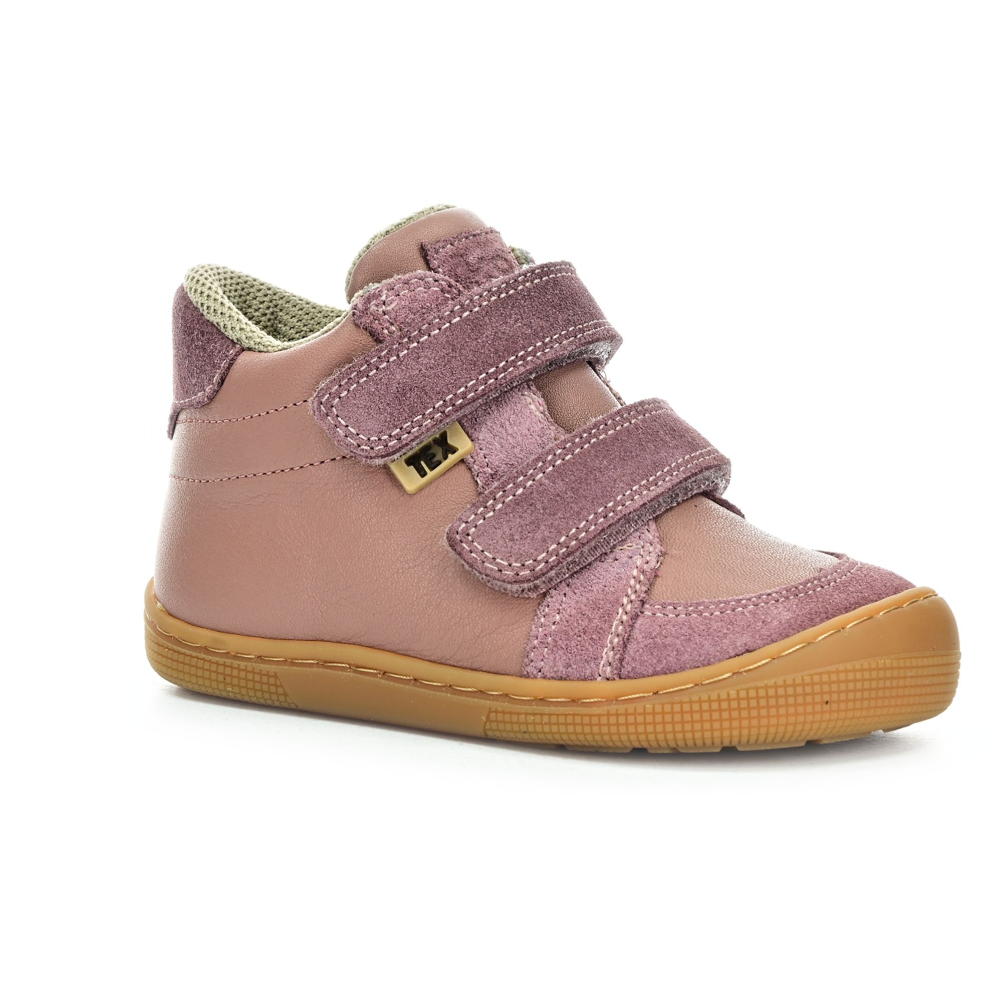 Levně Koel Dimo Tex Old Pink celoroční kotníkové barefoot boty