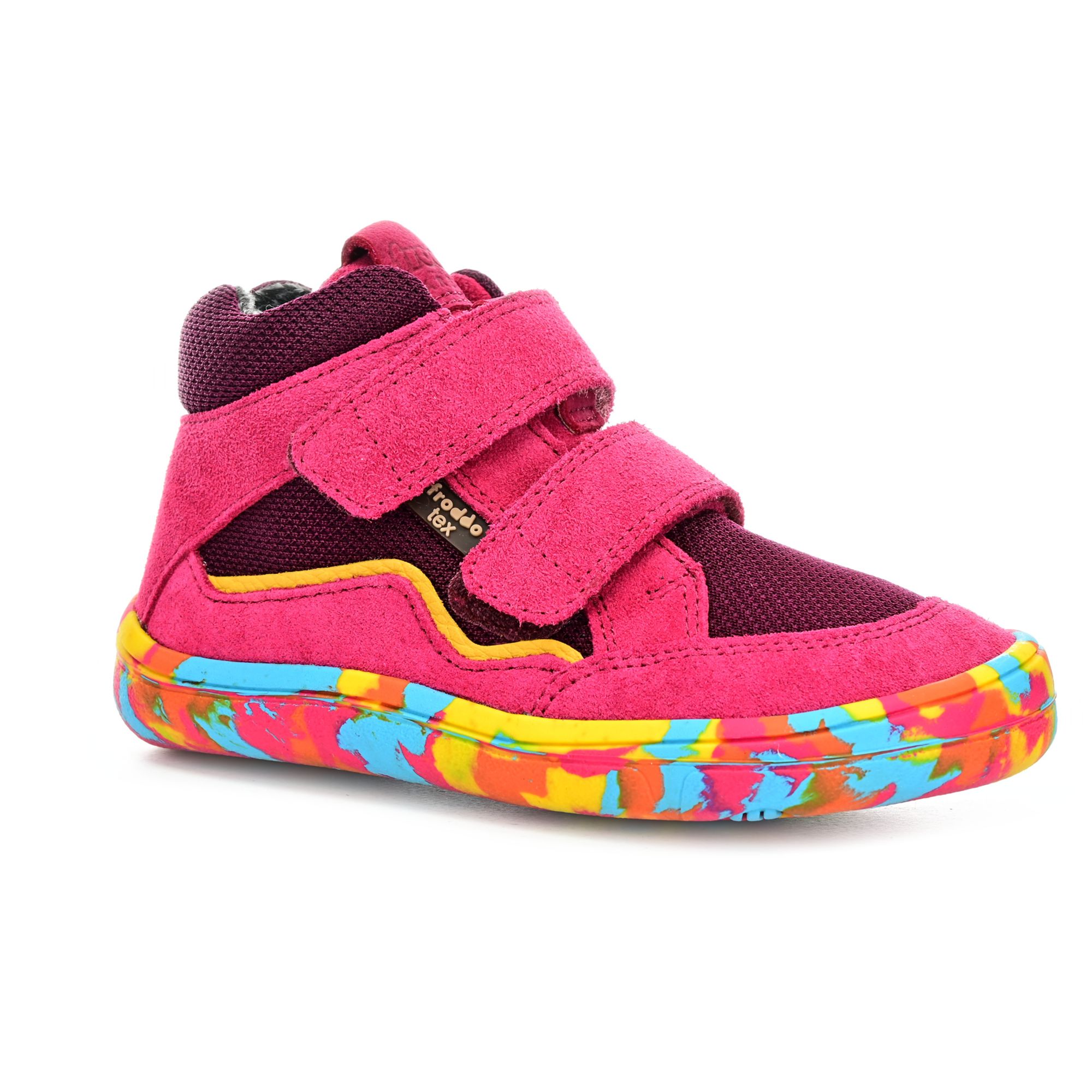 Levně Froddo G3110262-2 Fuxia celoroční kotníkové barefoot boty