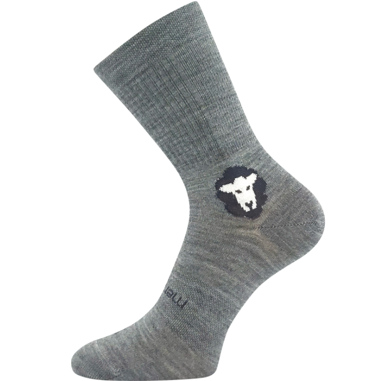 Levně Ponožky voxx barefootan merino sv. šedá Velikost ponožek: 35-38 EU