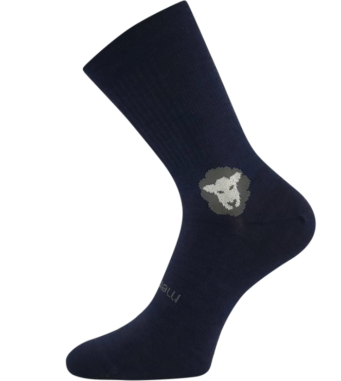 Levně Ponožky voxx barefootan merino tm. modrá Velikost ponožek: 35-38 EU