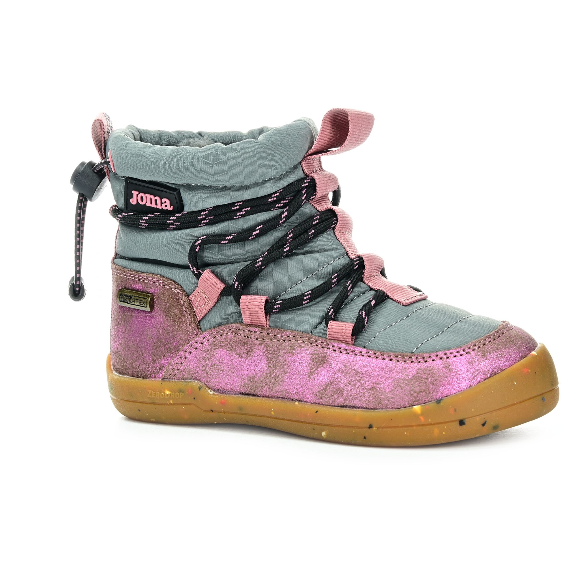 Levně Joma Cake Aislatex JR 2513 Light Pink dětské zimní barefoot boty