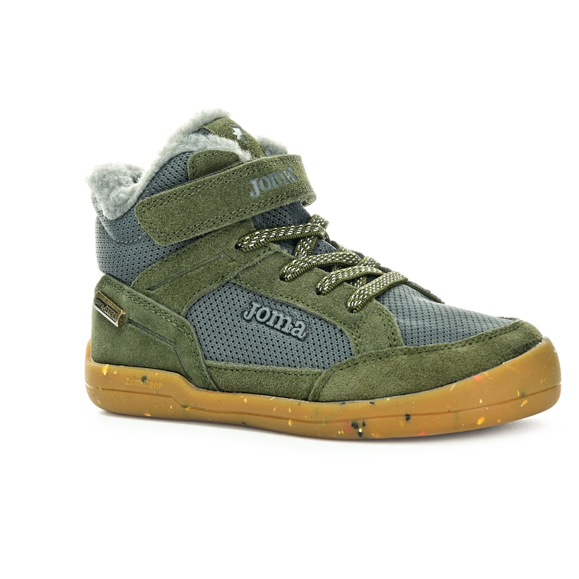 Levně Joma Coco Junior 2523 Khaki dětské zimní barefoot boty