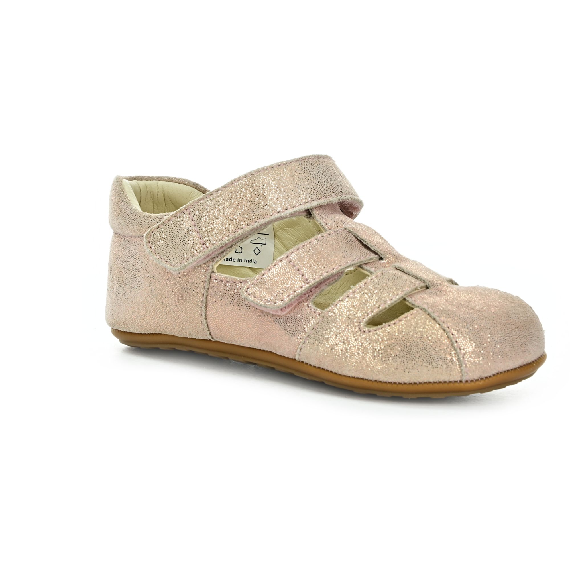 Levně Bundgaard Tobias Old Rose Glitter barefoot sandály