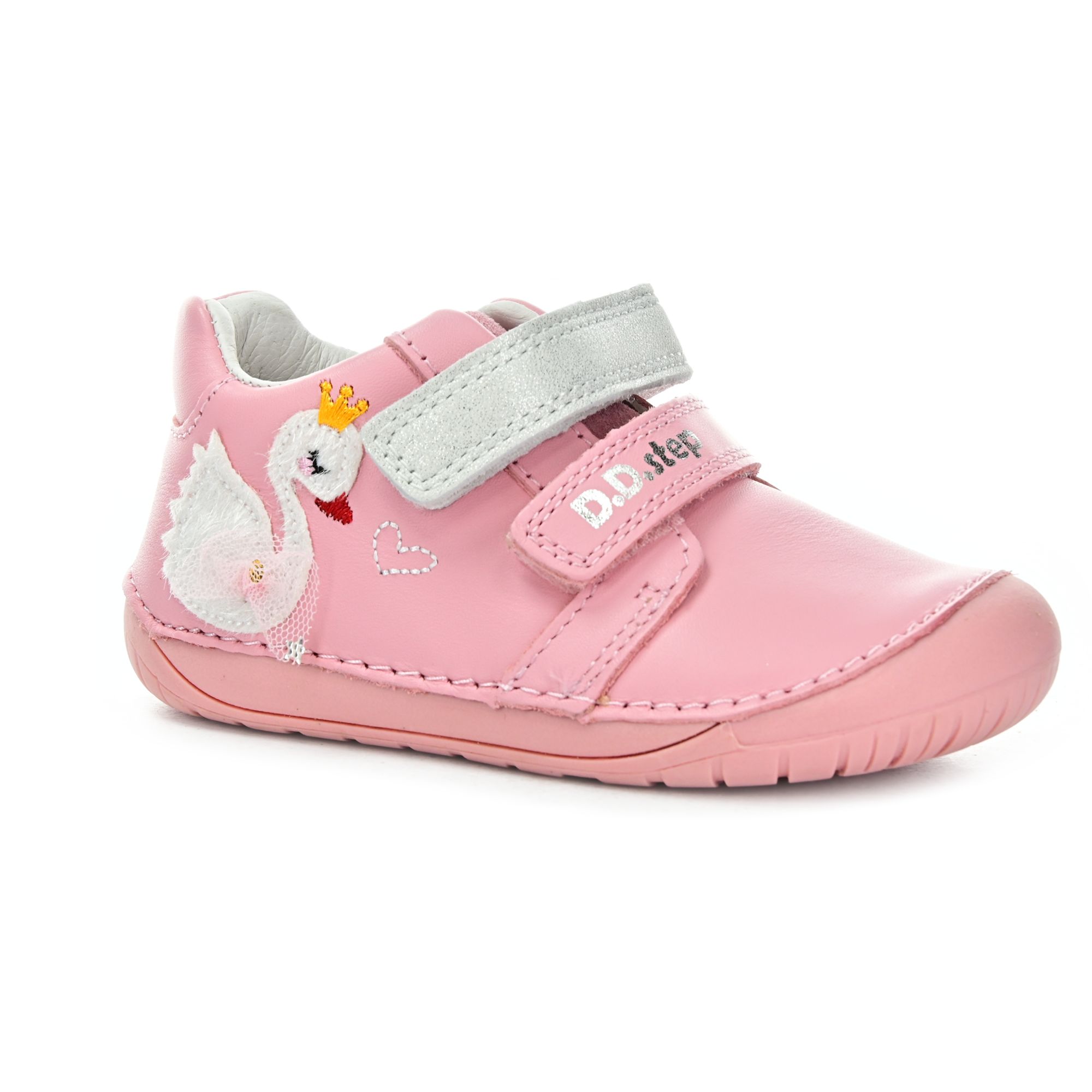 Levně D.D.Step Baby Pink S070-61837A celoroční kotníkové barefoot boty