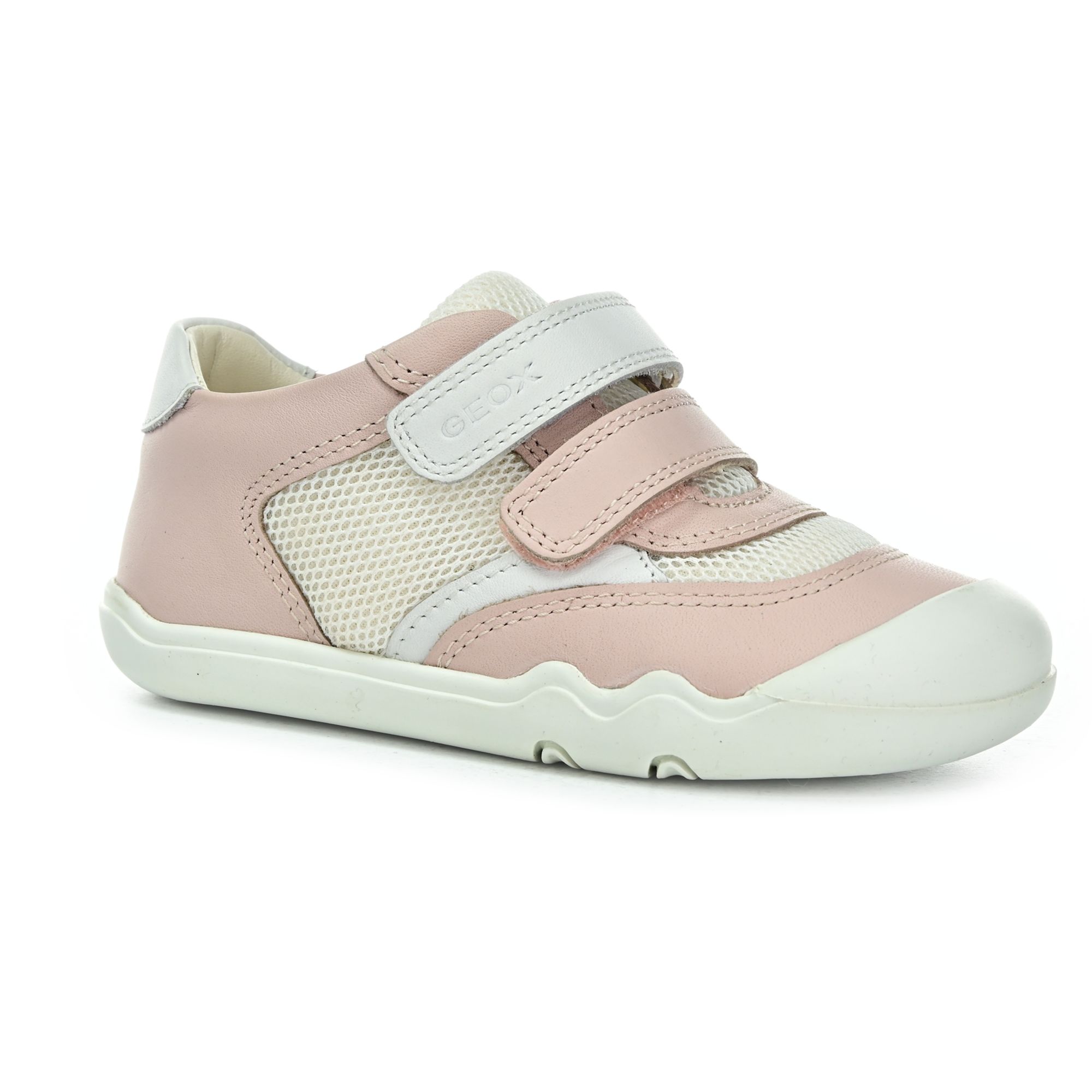 Levně Geox Steppieup Lt Rose/White první barefoot boty