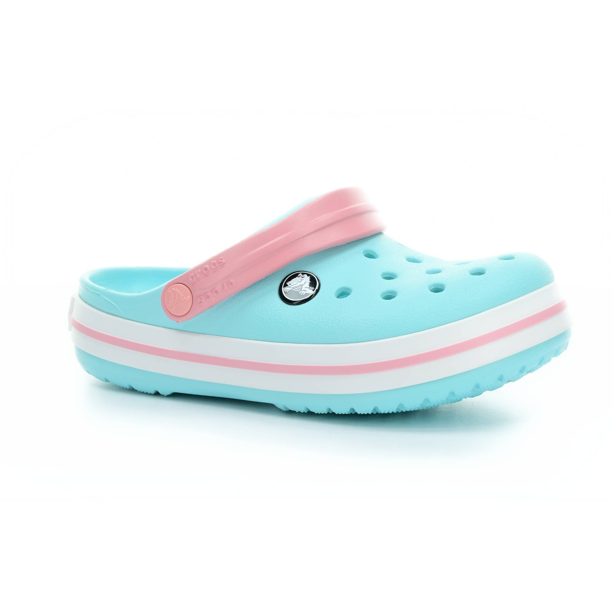 Levně pantofle Crocs Crocband Clog K - Ice Blue/white