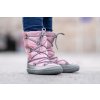detske zimne barefoot topanky be lenka snowfox kids pink grey 25663 size large v 1