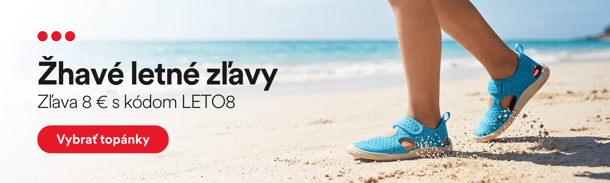 Žhavé letné zľavy • Zľava 8 € s kódom LETO8