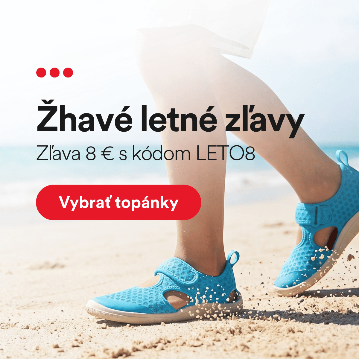 Žhavé letné zľavy • Zľava 8 € s kódom LETO8