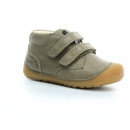 Bundgaard Petit Strap Army barefoot boty (Veľkosť 20, Vnútorná dĺžka topánky 125, Vnútorná šírka topánky 56)