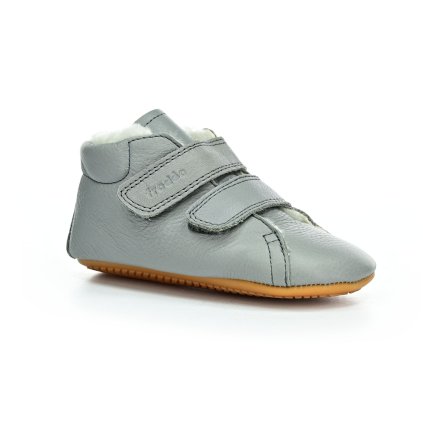 Froddo Light Grey G1130013-8 zimní barefoot capáčky (Veľkosť 19, Vnútorná dĺžka topánky 120, Vnútorná šírka topánky 56)