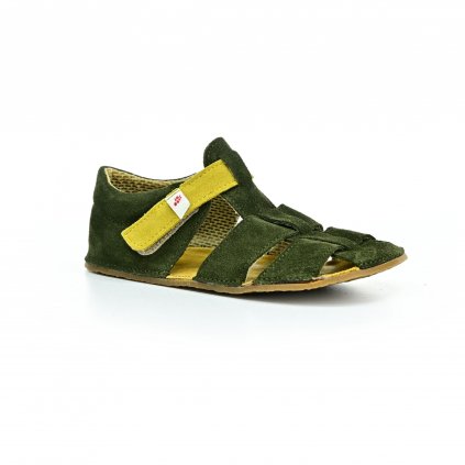 Ef Sam Zelený barefoot sandály (Veľkosť 21, Vnútorná dĺžka topánky 132, Vnútorná šírka topánky 62)