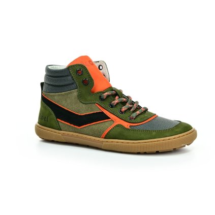 Koel4kids Danish Nappa Khaki celoroční barefoot boty (Veľkosť 28, Vnútorná dĺžka topánky 180, Vnútorná šírka topánky 70)
