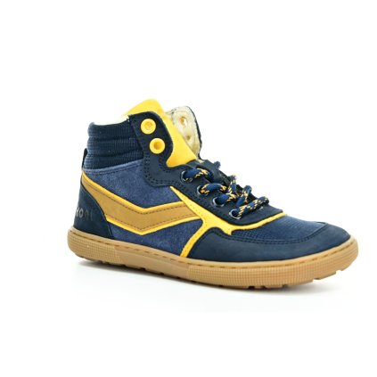 Koel4kids Danish Nappa Wool Blue zimní barefoot boty (Veľkosť 28, Vnútorná dĺžka topánky 180, Vnútorná šírka topánky 70)