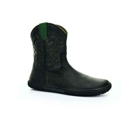 Koel Frances Black/Green barefoot kozačky (Veľkosť 37, Vnútorná dĺžka topánky 245, Vnútorná šírka topánky 89)