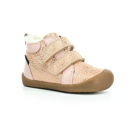 Bundgaard Bloom TEX Rose Gold Stream FG zimní barefoot boty (Veľkosť 20, Vnútorná dĺžka topánky 128, Vnútorná šírka topánky 58)
