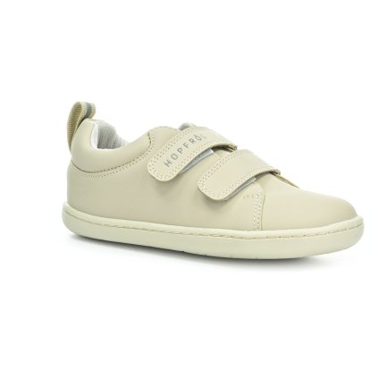 Hopfrög Kids Smart Walker Junior Super Matt Beige celoroční nízké barefoot boty (Veľkosť 24, Vnútorná dĺžka topánky 155, Vnútorná šírka topánky 66)