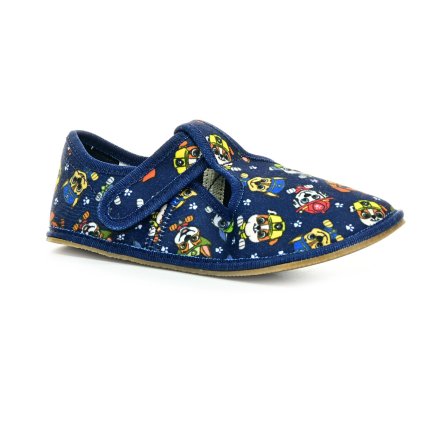 Chlapčenské barefoot papuče Ef - Little Shoes