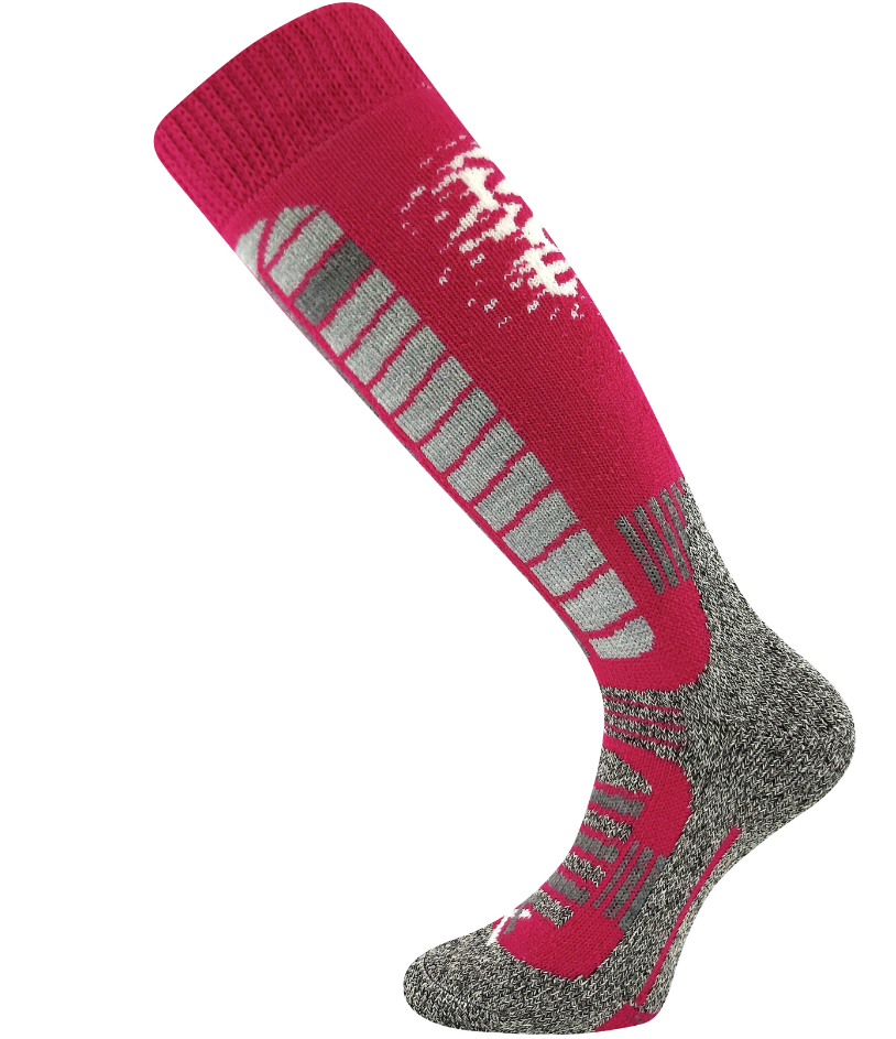 Podkolienky voxx merino carving magenta dospelí Veľkosť ponožiek: 35-38 EU EUR