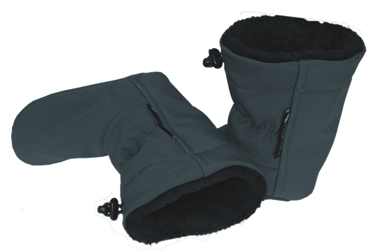 Zateplené capáčky adom softshell šedá 20 EUR
