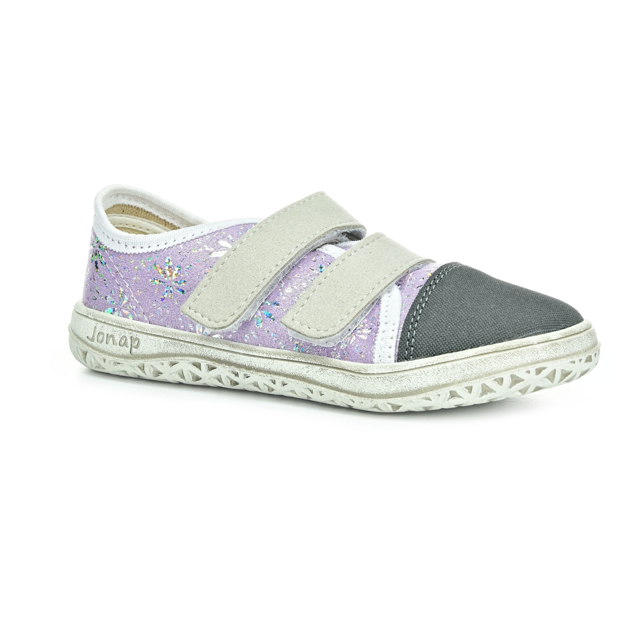 Jonap Airy fialové kvety barefoot topánky 22 EUR