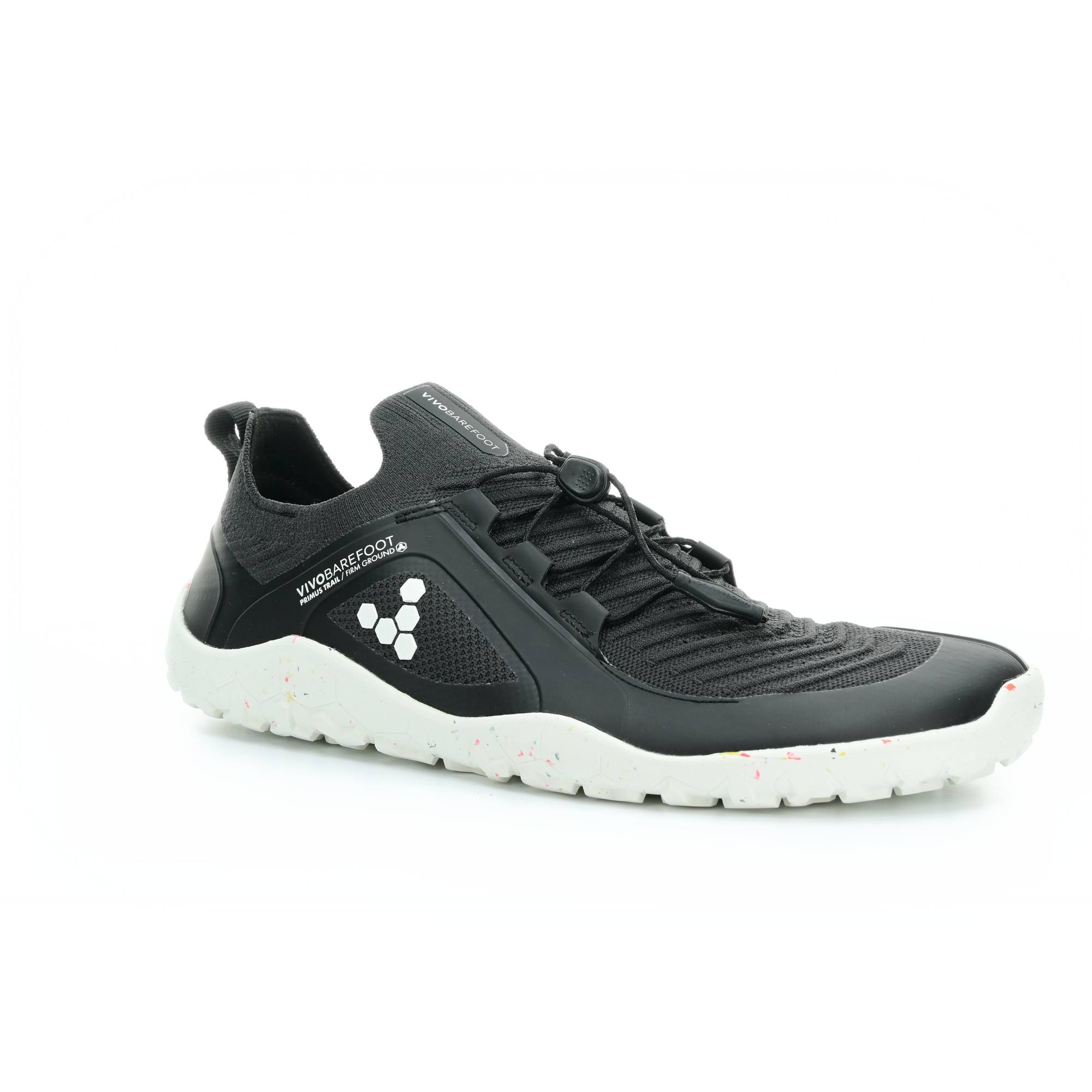 topánky Vivobarefoot Primus Trail Knit FG M Obsidian/White Textile 45 EUR