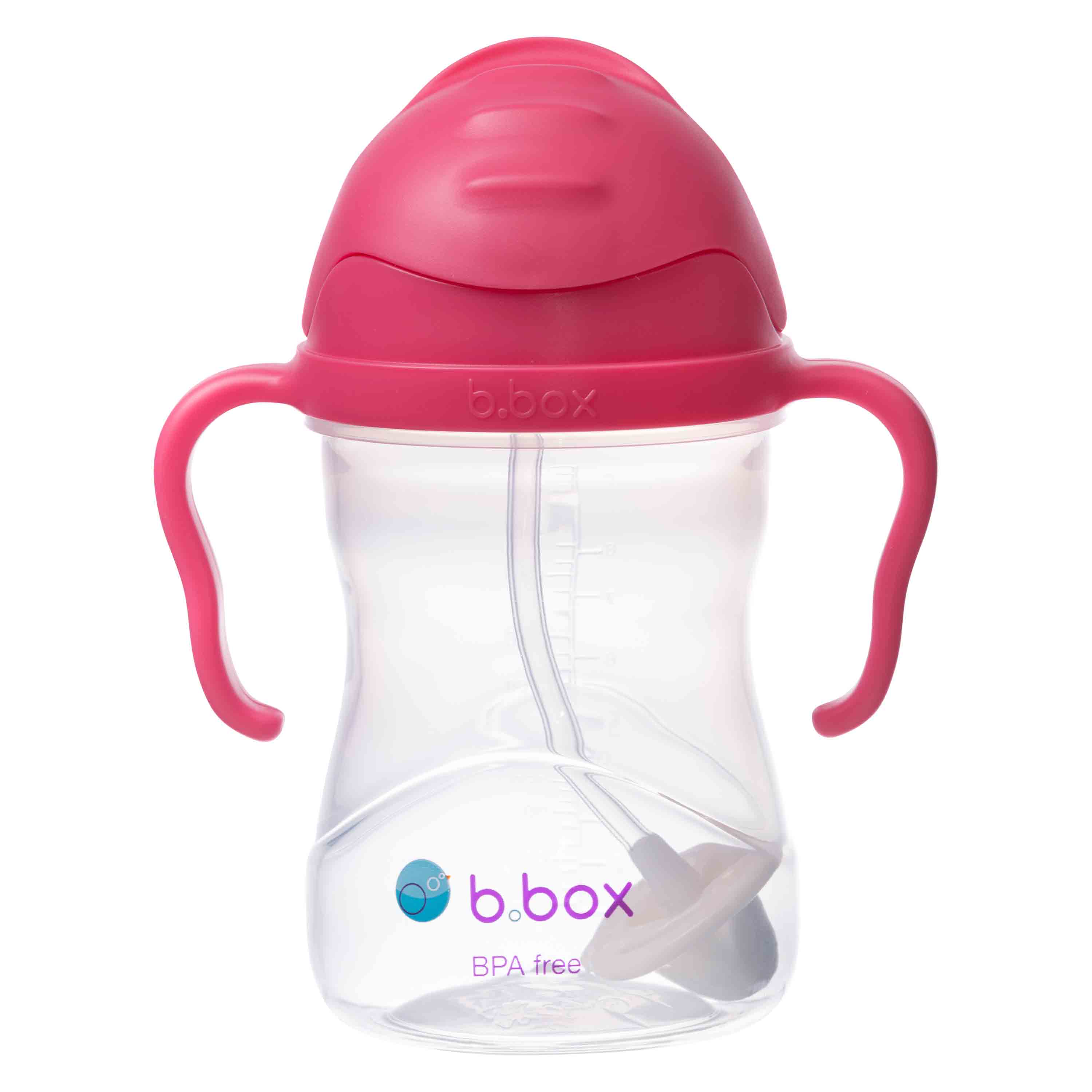 b.box Hrnček so slamkou 240 ml - malina EUR