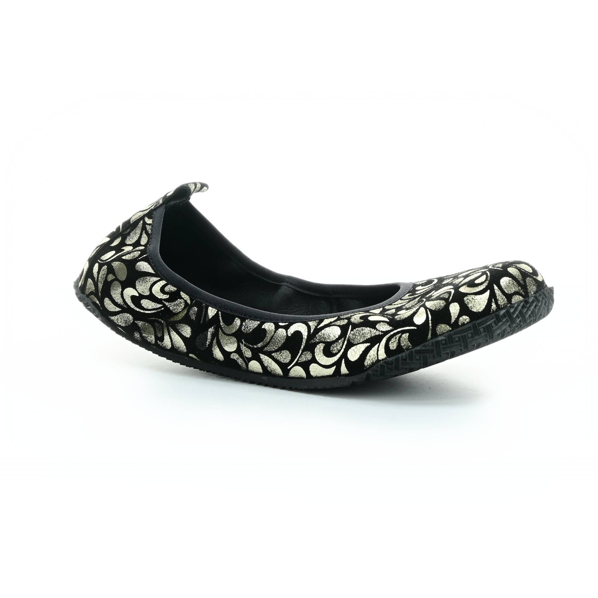 Peerko Petite Lumina čiernozlaté barefoot baleríny 36 EUR
